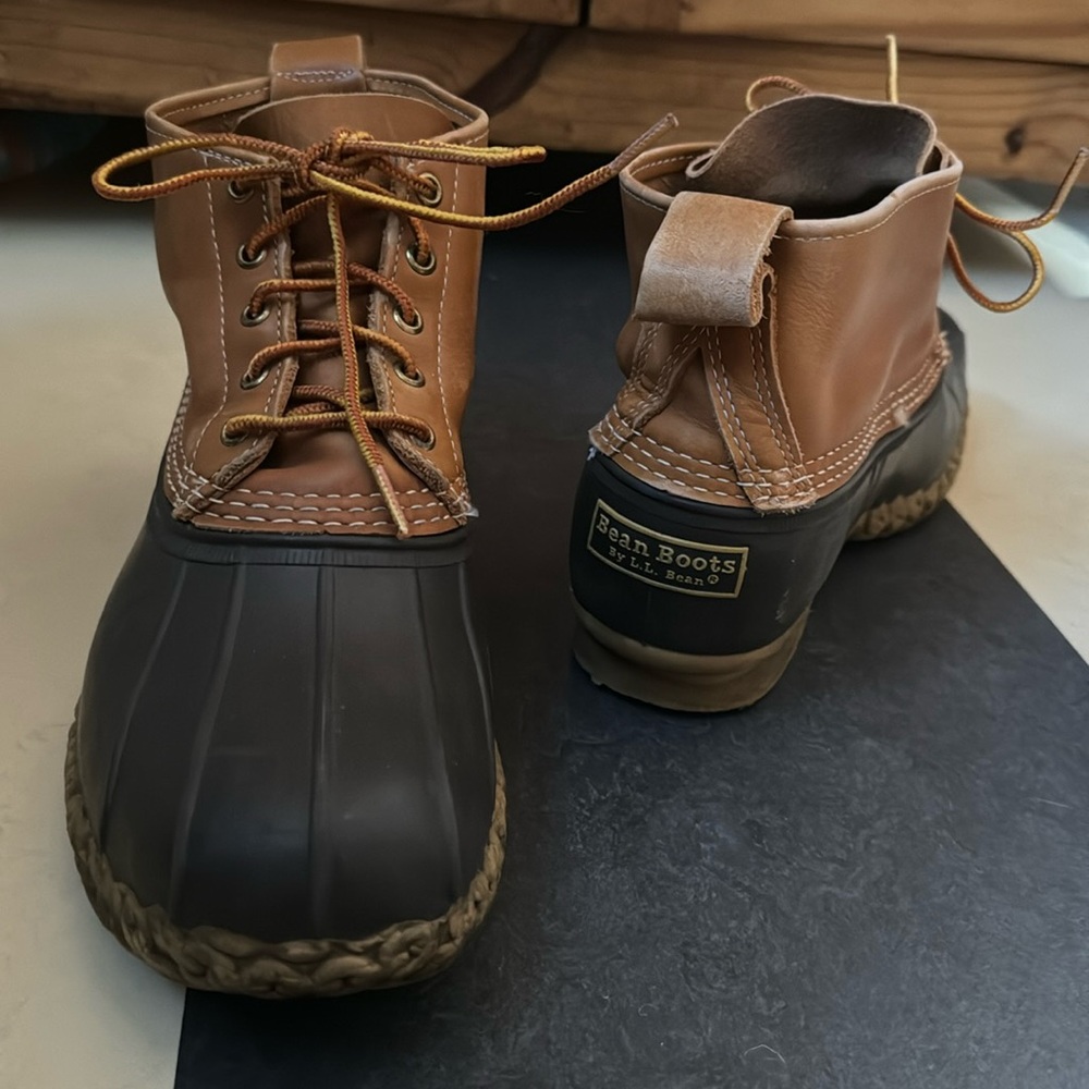 Unlined Men’s Bean boots, size 12w (JW), VGUC